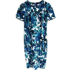 Like New Calvin Klein Floral Sheath Dress Size 6